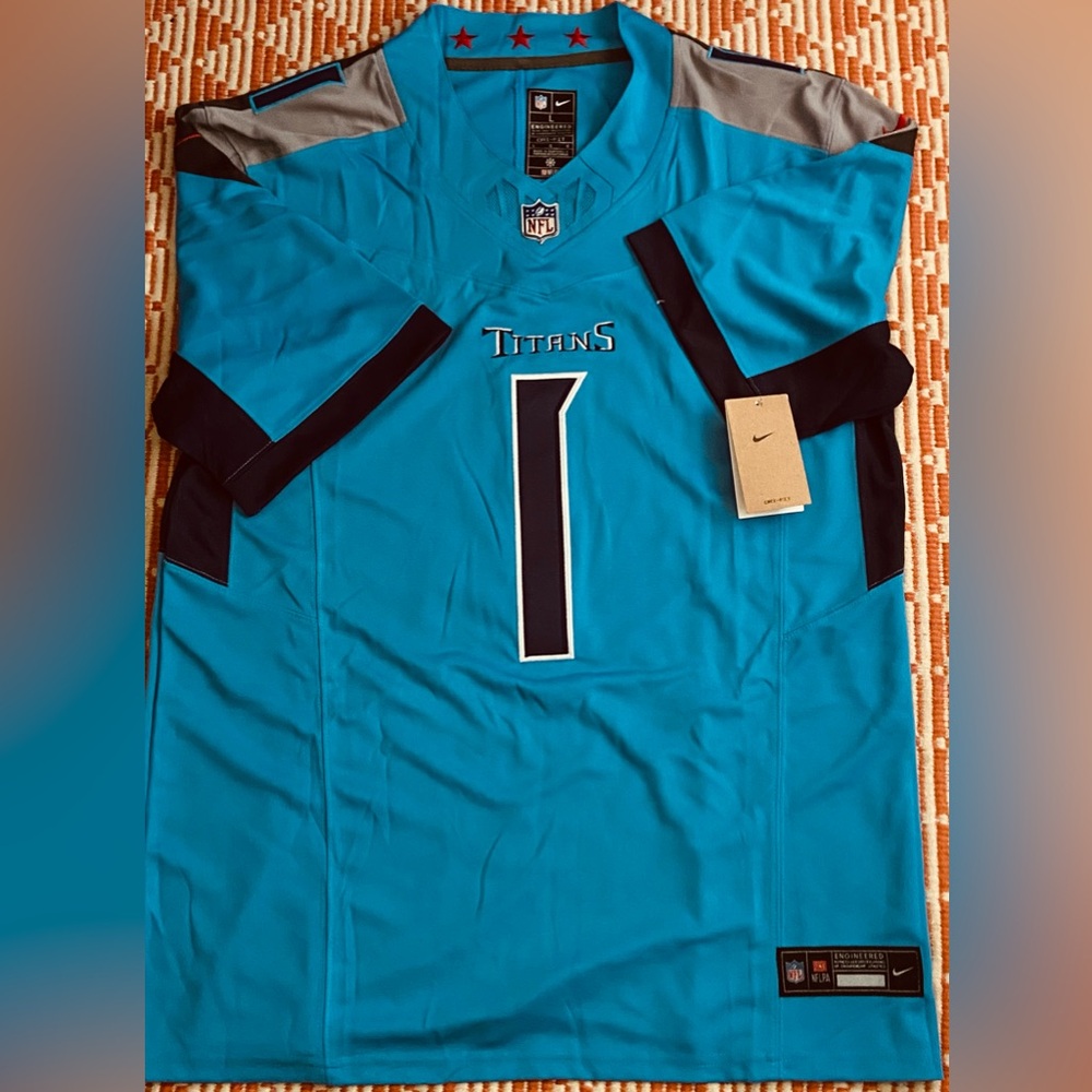 Tennessee Titans #1 Cam Ward Powder Blue  Jersey Sz:Large